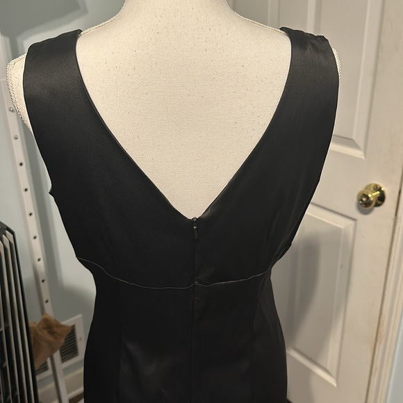 Donna Ricco Net York Black Silky Sleeveless LBD Cocktaill Dress - Worn Once! - Picture 6 of 9